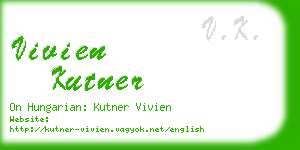 vivien kutner business card